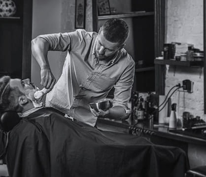 example of making man's beard