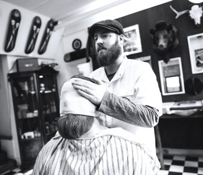 example of making man's beard